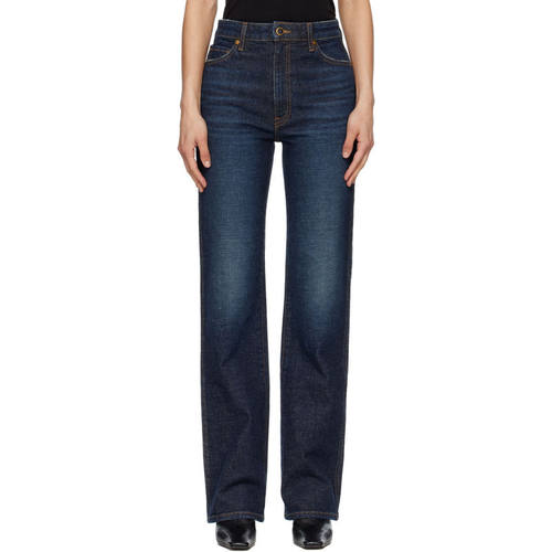 Khaite 女士 FW26 牛仔长裤 海军蓝 Danielle Stretch 牛仔裤