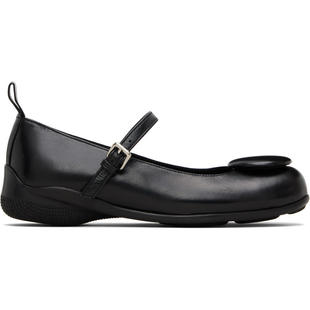 OPEN YY 女士 芭蕾鞋 黑色 Badge Appliqué 玛丽珍鞋