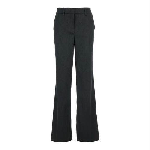 Plain. 女士 FW25 长裤 素色锦缎效果裤子