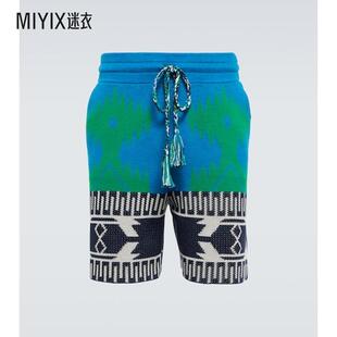 男款 迷衣时尚 Piquet 棉质提花短裤 Icon Alanui