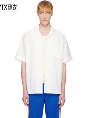 【春夏新品】Drôle De Monsieur 男款白色 La Chemise Brodée Ta