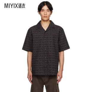 Fit 黑色 Hugo雨果博斯 Oversize 棕色 Printed 男款 Cotton Pop