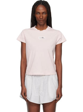 MM6 Maison Margiela马吉拉女士 T恤 粉色 Numeric Cotton T 恤