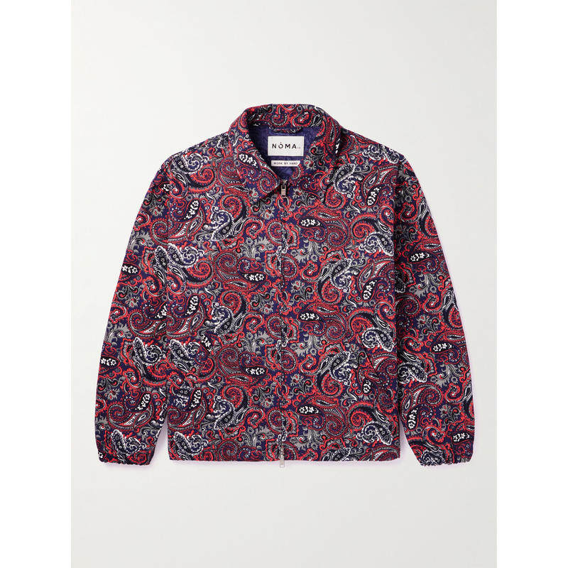 Noma T.D. 男士 FW23 夹克 佩斯利印花棉质斜纹布宽身束腰夹克,男装,牛仔外套,淘宝优惠券,粉丝福利购,淘宝优惠卷