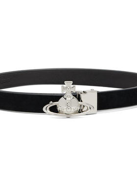 Vivienne Westwood 男士 腰带 黑色 Small Orb Buckle 腰带