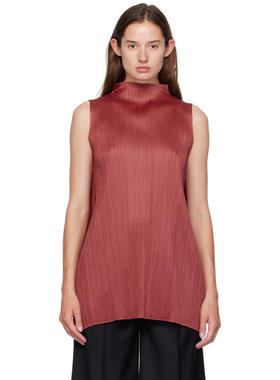 Pleats Please Issey Miyake 女士 上衣 红色 Lamp Shade 上装