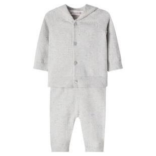 Laslo and pants Bonpoint 童装 婴儿装 棉质开襟羊毛套装 婴儿