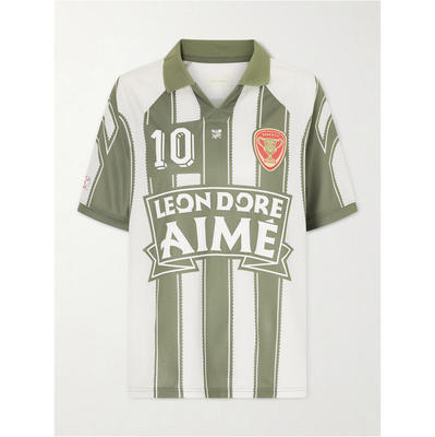 Aimé Leon Dore 女士 SS26 T恤 Logo-appliquéd 条纹针织