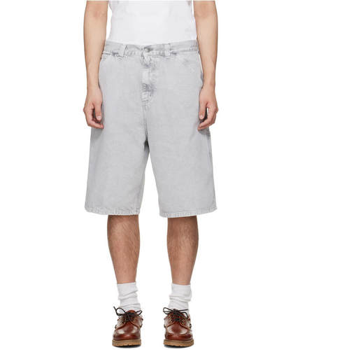 Carhartt WIP 卡哈特 男士 牛仔短裤 灰色 OG Single Knee