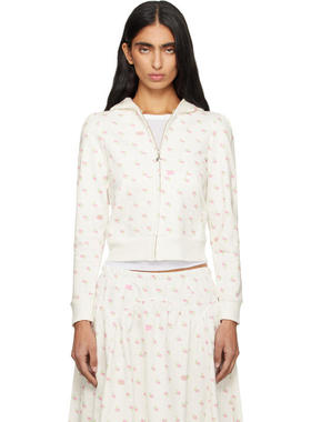 Sandy Liang 女士 卫衣 白色 Cardamom 连帽衫