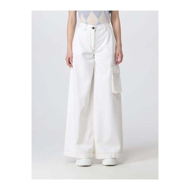 Ballantyne 女士 SS23 牛仔长裤 口袋細節寬腿工裝牛仔褲
