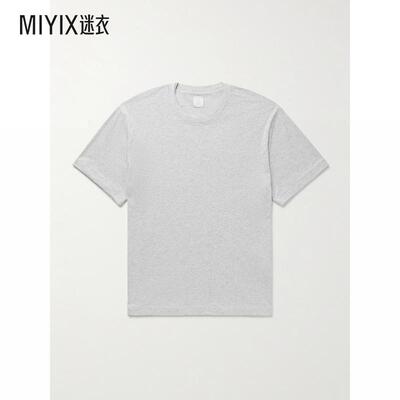 [秋冬新品]Eleventy 男款棉质莫代尔混纺针织T恤 迷衣时尚