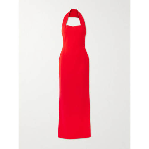 Solace London 女士秋冬新品 礼服 Illona 绉纱挂脖睡裙