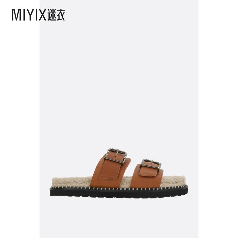 【春夏新品】Castañer 女款Ter/261 平底光滑皮质凉鞋 迷衣时尚