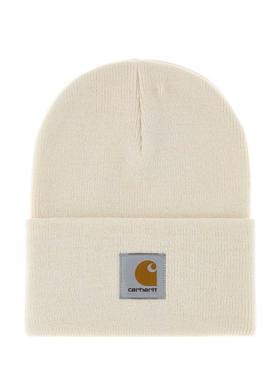 Carhartt WIP 中性（成人） CO 毛线帽 乳白色有机玻璃手表帽子