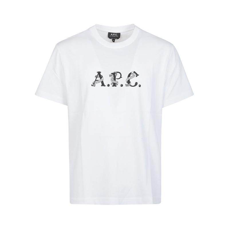 A.P.C. 男士 FW25 T恤 APC標誌印花圓領 T 卹