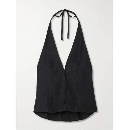 Deiji Studios 女士 FW26 背心 亚麻挂脖上衣