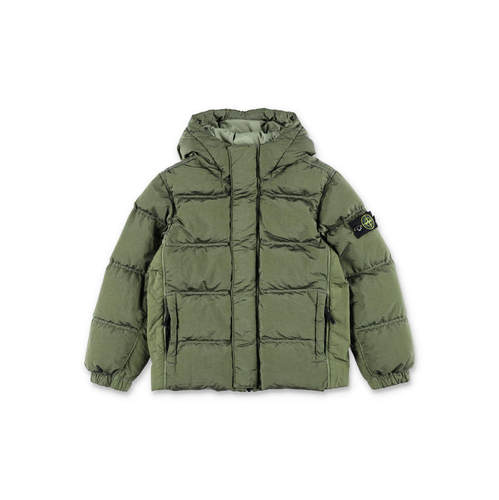 Stone Island 石头岛 男童 羽绒服 Kid 褶皱质感羽绒夹克童装