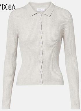 Velvet by Graham & Spencer 女款Nikki 棉质羊绒Polo衫 迷衣时尚