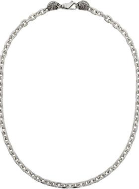 Emanuele Bicocchi 男士 项链/吊坠 Link Chain Skull 项链