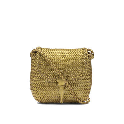 Dragon Diffusion 女士 SS26 斜挎包 CITY 迷你金色皮革