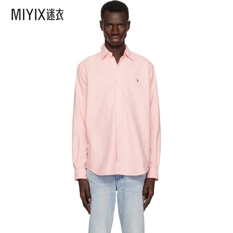 Polo Ralph Lauren 男士粉色 Classic The Iconic Oxford 衬衫