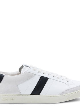 Tom Ford 男士 SS26 运动鞋 白色皮质运动鞋