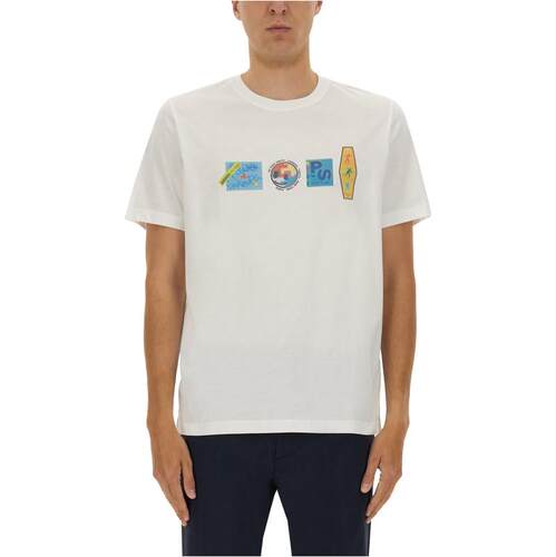 PS Paul Smith PS 保罗·史密斯 男士 FW25 T恤 白色有机棉