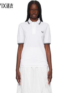 Comme des Garçons 女款白色 Fred Perry 联名 Strong Will Polo