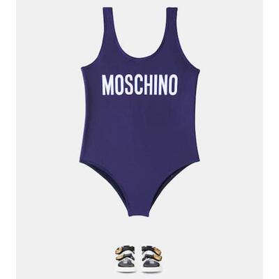 Moschino 莫斯奇诺 女童 泳装 徽标印花泳衣童装