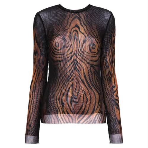 Jean Paul Gaultier 高缇耶 中性（成人） FW25 上衣 黑色锦纶