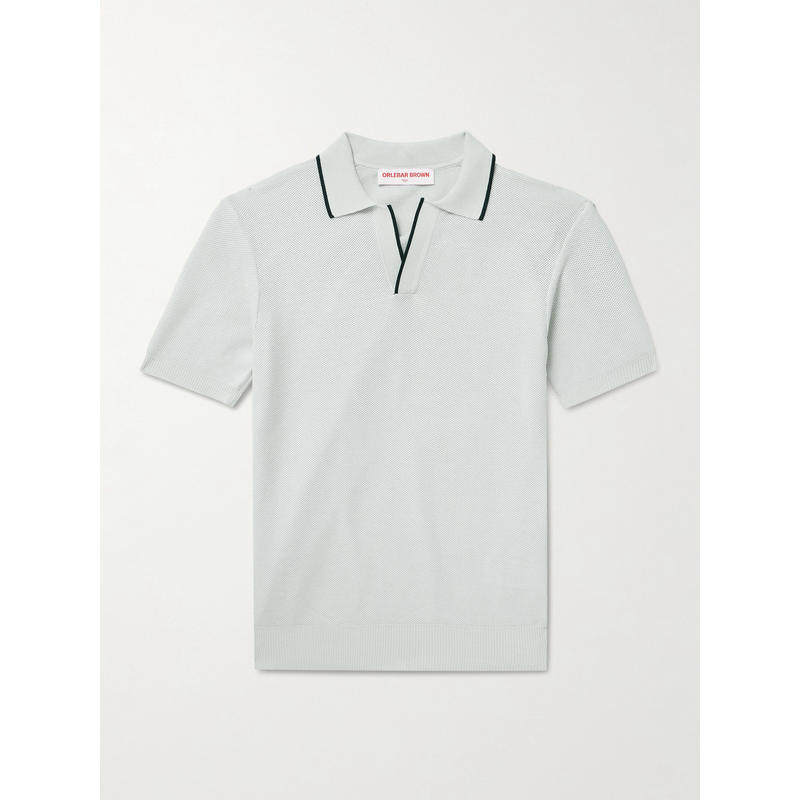 Orlebar Brown 男士 SS26 POLO衫 Horton 棉质凸纹布Polo衫,男装,Polo衫,淘宝优惠券,粉丝福利购,淘宝优惠卷