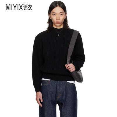 vowels 男款黑色毛衣 迷衣时尚