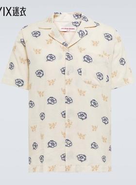 Orlebar Brown 男士Marne fil-coupé 保龄球衬衫 迷衣时尚