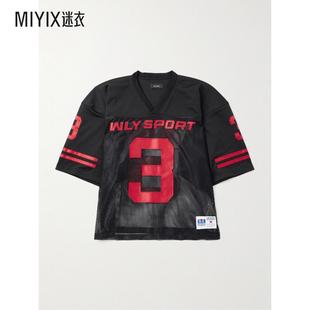 Chavarria Willy 男款 Football 迷 嵌花网纱T恤 秋冬新品