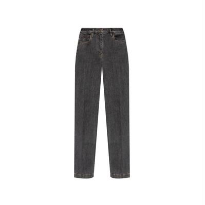 Etro 艾绰 女士 FW25 牛仔长裤 Etro Pegasus 刺绣牛仔裤