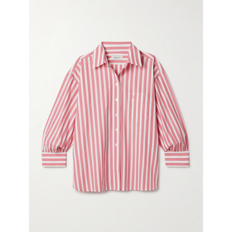 SUZIE KONDI 女士 衬衫 Kappa 条纹棉质府绸衬衫