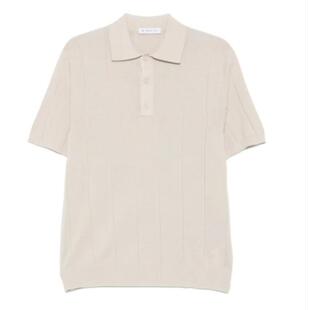 Manuel Ritz 男士 SS26 上衣 浅褐色棉质T恤衬衫