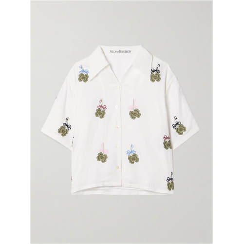 Alix Of Bohemia 女士 SS25 衬衫 Stevie TENCEL™-twill 刺绣