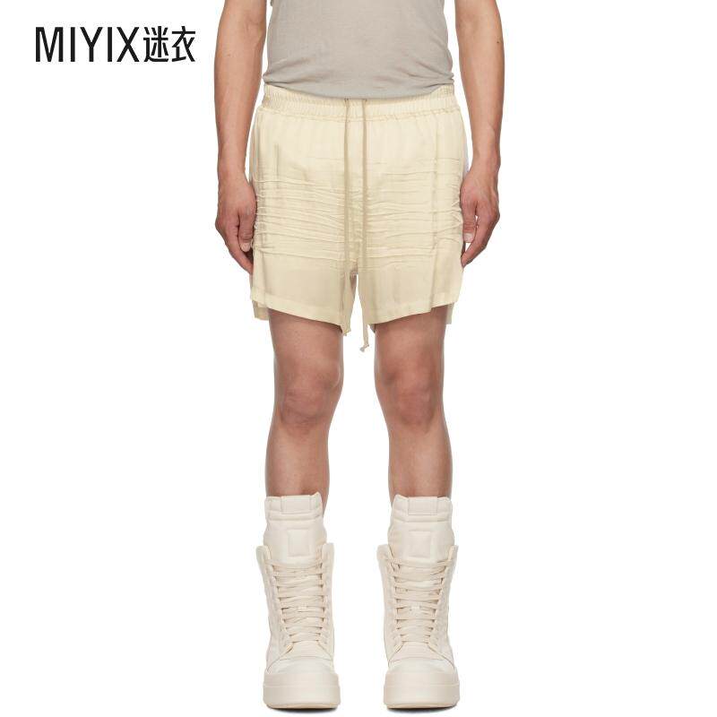 Rick Owens瑞克欧文斯 男款灰白色 Hollywood Boxers 短裤 迷衣时