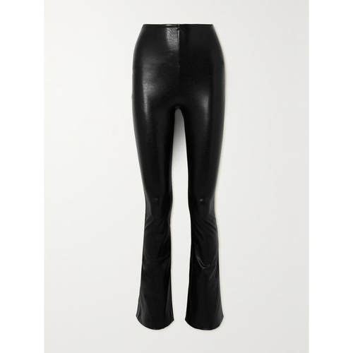 Commando 女士 CO 长裤 人造弹力皮革喇叭长裤