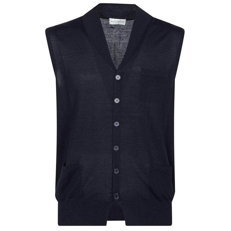 Ballantyne 男士 FW23 马甲 Basolan 無袖開襟衫