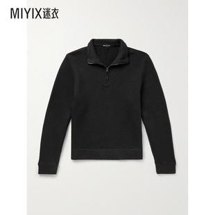 迷衣时尚 James 舒适棉混纺针织半拉链卫衣 男款 Perse