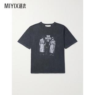 Remi Relief 男款Who Is 印花棉针织T恤 迷衣时尚