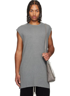 Rick Owens 男士 T恤 灰色 Concordians Splintered Tarp T 恤