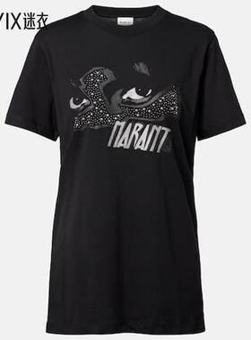 Isabel Marant Étoile 女款Zoeline 印花棉质针织T恤 迷衣时尚