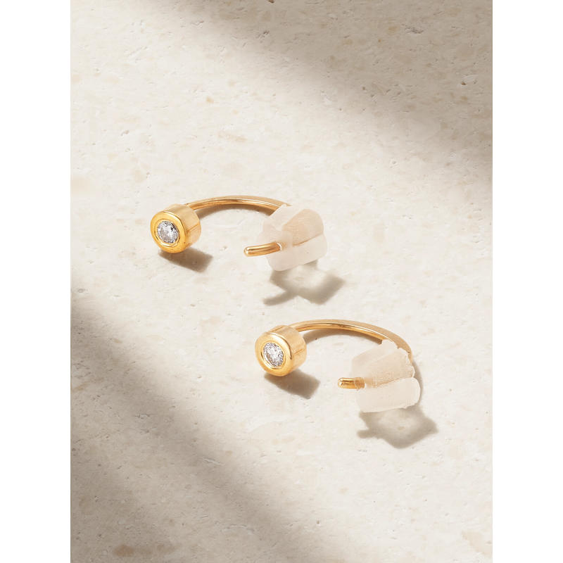 Melissa Joy Manning 女士 CO 耳环 14K金钻石耳环