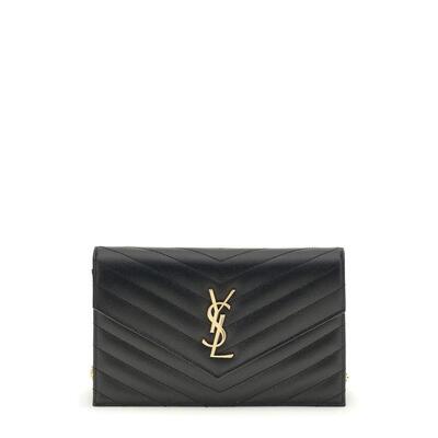 Saint Laurent 女士 SS26 钱包 Cassandre 信封鏈條錢包