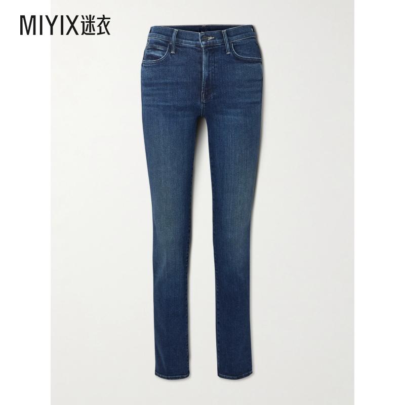 [秋季新品]Mother Denim 女款Rascal Skimp 高腰细脚牛仔裤 迷衣