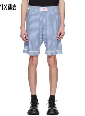 Charles Jeffrey Loverboy 男款蓝色 Knitted Pyjama 短裤 迷衣时